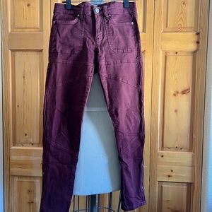 Burgundy BDG Urban Outfitters Stretch Jeans/Pants